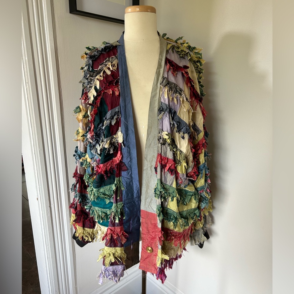 Vintage Paula Sweet Muslin Mink Colourful Cardigan Jacket - Picture 2 of 6